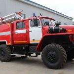 Автоцистерна пожарная - АЦ 6,0-40 на шасси УРАЛ-5557 Е5